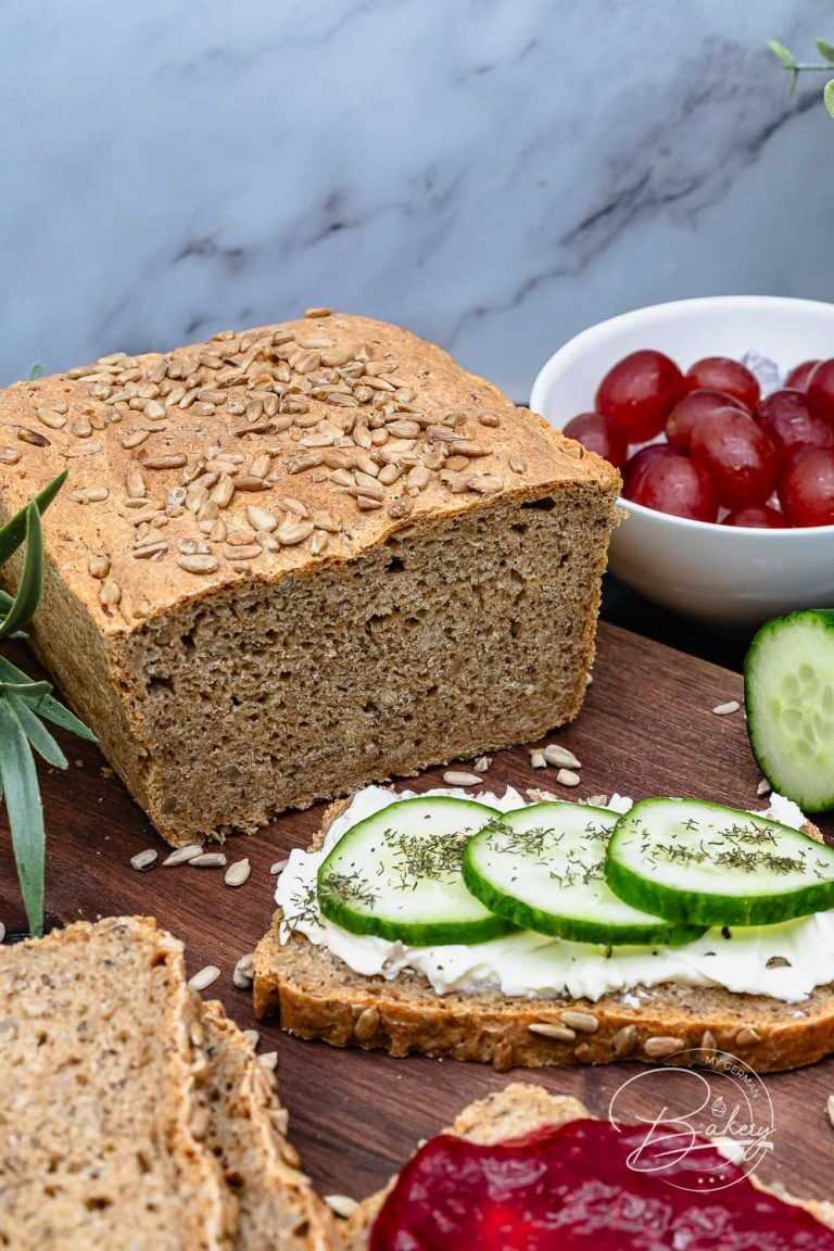 Vollkornbrot Rezept mit Dinkelmehl   selbst gebacken